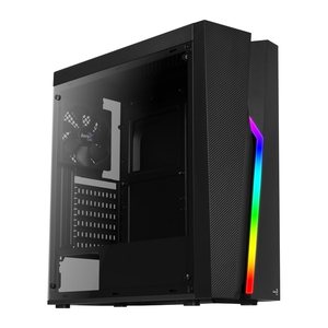 AeroCool Geh Midi Bolt Black RGB MicroATX/ATX/Mini-ITX o.N.