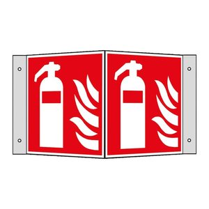 SafetyMarking® Brandschutzschild "Feuerlöscher" quadratisch 26,0 x 15,0 cm, 1 St.