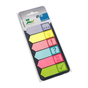 inFO Symbole Haftmarker farbsortiert "Symbole" 6x 25 Streifen
