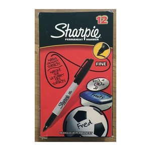 Sharpie Fein Permanent Marker Rundspitze 12er Schachtel schw
