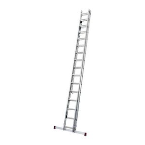 KRAUSE Schiebeleiter CORDA silber 2x 16 Sprossen, H: 450,0 cm