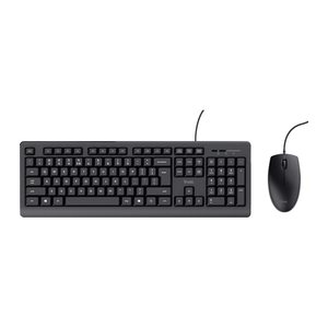 Trust TKM-250 Tastatur-Maus-Set kabelgebunden schwarz