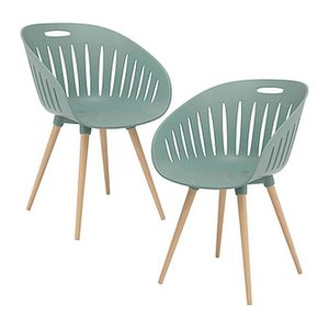 Topstar Schalenstühle T2023 FZ20EIO-2 olive Kunststoff, 2 St.