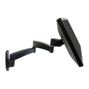 ergotron Monitor-Halterung Serie 200 mit 2 Auslegern 45-234-200 schwarz für 1 Monitor, Wandhalterung