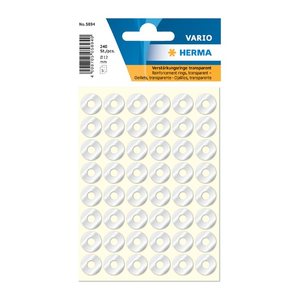 HERMA Lochverstärker transparent, 240 St.