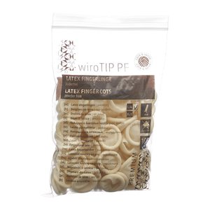 Meditrade® unisex Fingerlinge beige Größe L, 100 St.