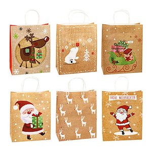 TSI Geschenktüten Weihnachten Serie 1.6 Motiv sortiert 26,0 x 32,0 cm, 12 St.