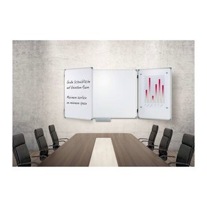 AKTION: MAUL Klapptafel MAULpro 120,0 x 100,0 cm weiß + GRATIS HEBEL Zubehör-Set für Weißwandtafeln