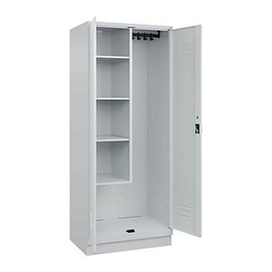 CP Putzmittelschrank Classic PLUS 080120-02 S10009 lichtgrau 4 Fachböden 80,0 x 50,0 x 195,0 cm, aufgebaut, 1 St.