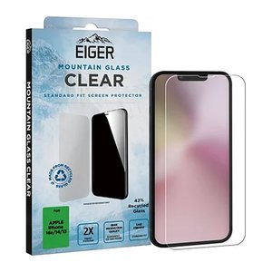 EIGER Display-Schutzglas für Apple iPhone 13, iPhone 14, iPhone 16e