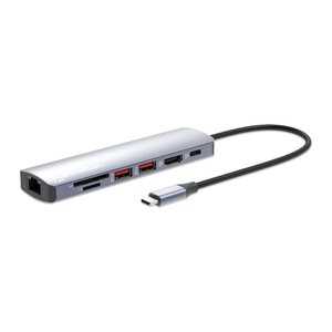 MANHATTAN 7-in-1 4K USB-C Dockingstation 1xHDMI 2xUSB 10Gb/s