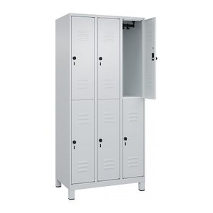 CP Spind Classic Plus lichtgrau 080310-30 S10009, 6 Schließfächer 90,0 x 50,0 x 195,0 cm