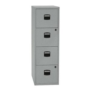 BISLEY Home PFA 4 Hängeregistraturschrank silber 4 Schubladen 41,3 x 40,0 x 132,1 cm, 1 St.