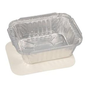 STARPAK Aluschalen mit Deckel silber 500 ml, 25 St.