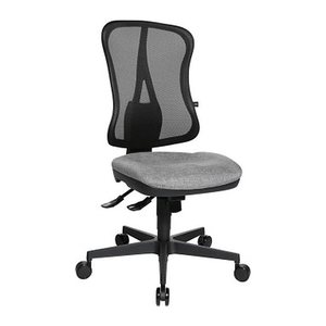 Topstar Bürostuhl Head Point SY, HE200 G23/B90 Stoff grau, Gestell schwarz