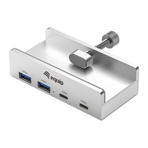 Equip 4-Port-Klemm USB-A3.2-Hub->2xUSB-C/2xUSB-A 5Gbps