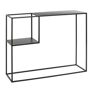 HAKU Möbel Konsolentisch rechteckig Metall schwarz 100,0 x 30,0 x 80,0 cm, 1 St.