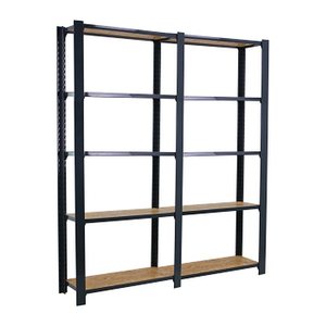 Simonrack Schwerlast-Weitspannregal OFFICLICK 5 8425437127724 anthrazit, braun 160,0 x 30,0 x 210,0 cm