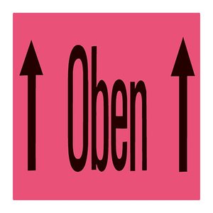 HERMA Warnetiketten 6756 rot »Oben« 118,0 x 39,0 mm, 250 Blatt