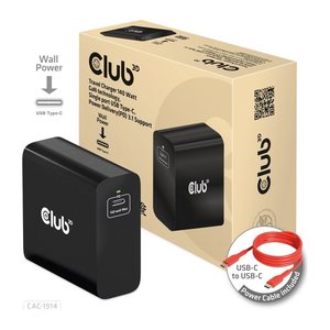 Club3D Ladegerät 1xUSB Typ C PD 140W, GaN retail