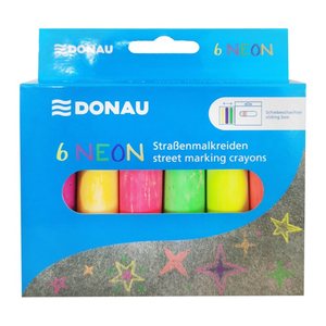 DONAU NEON Straßenmalkreide farbsortiert 6 St.