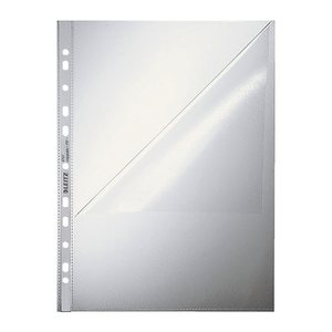 LEITZ Prospekthüllen 4797 DIN A4 transparent genarbt 0,085 mm, 100 St.