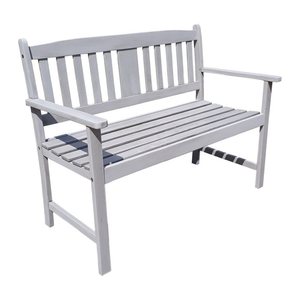 Garden Pleasure Gartenbank STIRLING 985227 grau Holz 110,0 cm