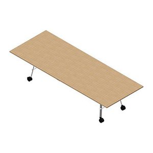 Quadrifoglio Konferenztisch SERENITY eiche rechteckig, A-Gestell weiß, 320,0 x 120,0 x 75,0 cm