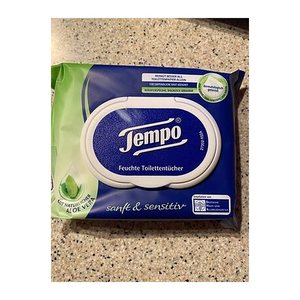 Tempo Feuchtes Toilettenpapier Sanft & Sensitiv 1-lagig, 42 Tücher