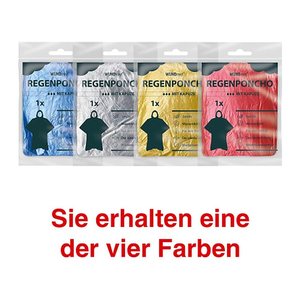 WUNDmed® unisex Regenponcho farbsortiert Einheitsgröße 1 St.
