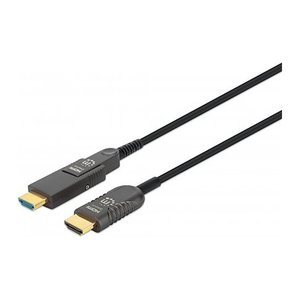 Manhattan HDMI LWL St-St/(Micro)HDMI Stecker 4K@60Hz 70m