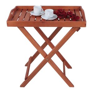 Garden Pleasure DALLAS Beistelltisch rechteckig Eukalyptus eukalyptus 44,0 x 44,0 x 74,0 cm, 1 St.
