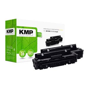 KMP H-T242XD  schwarz Toner kompatibel zu HP 410X (CF410XD), 2er-Set