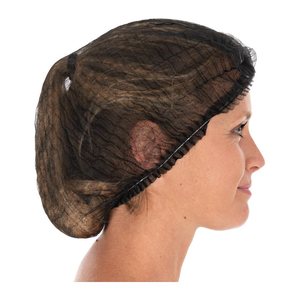 HYGONORM unisex Klipphauben light schwarz Größe Mittel 100 St.