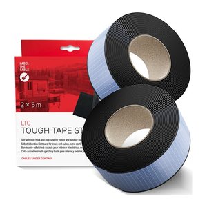 LTC Klettrolle Tough Tape Strap 5mx50mm Bündeln&Ordnen schw