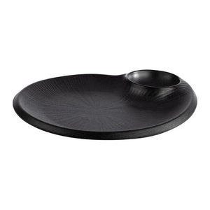 APS Teller NERO schwarz 20,0 x 24,0 cm, 1 St.