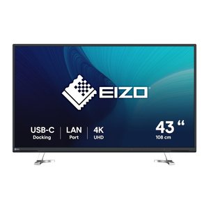 EIZO 108cm (42,5") EV4340X-BK 16:09 4K 2xHDMI+DP+USB-C IPS