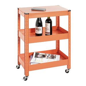 HAKU Möbel Servierwagen orange 50,0 x 32,0 x 75,0 cm
