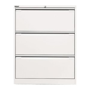 BISLEY Hängeregistraturschrank verkehrsweiß 3 Schubladen 80,0 x 62,2 x 101,6 cm, 1 St.