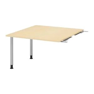 HAMMERBACHER Verbindungsplatte höhenverstellbar KT12C ahorn, silber rechteckig 120,0 x 130,0 x 72,0 - 74,0 cm