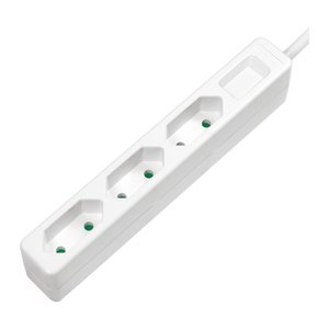Logilink Steckdosenleiste 3-fach, 1,5m Eurostecker, weiß