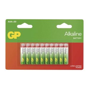 GP Batterien Long Lasting Power Alkaline Micro AAA 1,5 V, 20 St.