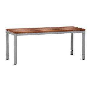 Gürkan Garderobenbank 107208 grau, buche Holz 120,0 cm