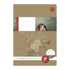 Staufen® Hausaufgabenheft Style Lineatur SL liniert DIN A5 ohne Rand, 48 Blatt, 1 St.