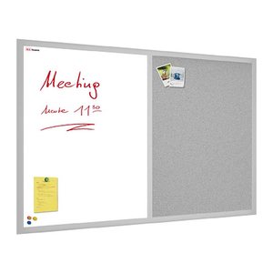 ALLboards Whiteboard-Pinnwand 90,0 x 60,0 cm Textil grau