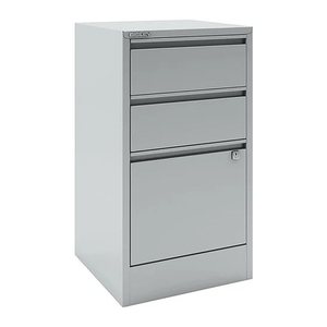 BISLEY Home Hängeregistraturschrank lichtgrau 3 Schubladen 41,3 x 40,0 x 67,2 cm, 1 St.