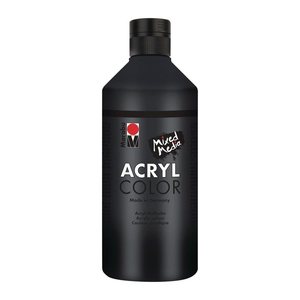 Marabu 073 Acrylfarbe schwarz 500,0 ml, 1 St.