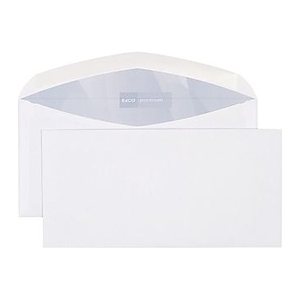 ELCO Briefumschläge Premium DIN lang+ ohne Fenster hochweiß nassklebend 500 St.