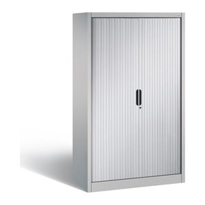 CP Omnispace Rollladenschrank silber 3 Fachböden 100,0 x 42,0 x 166,0 cm