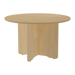 rocada Mehrzwecktisch eiche rund, Säulenfuß braun, 120,0 x 120,0 x 72,0 cm